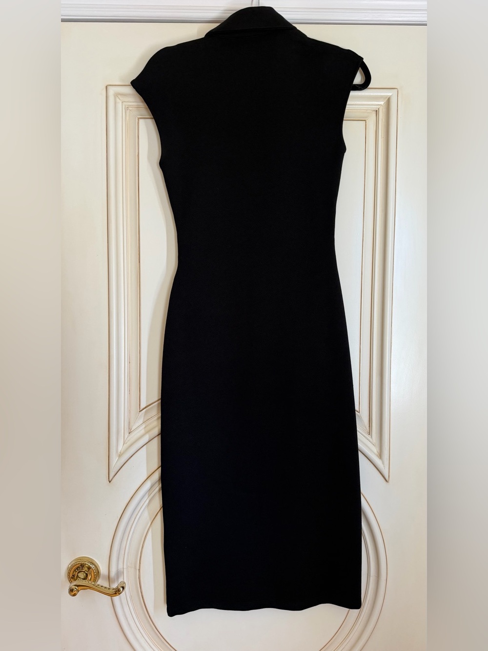 Zara Black Midi Dress with Gold Buttons - Picture 6 of 6